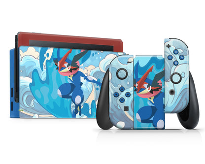 Lux Skins Nintendo Switch Pokemon Greninja Full Set Skins - Pop culture Pokemon Skin