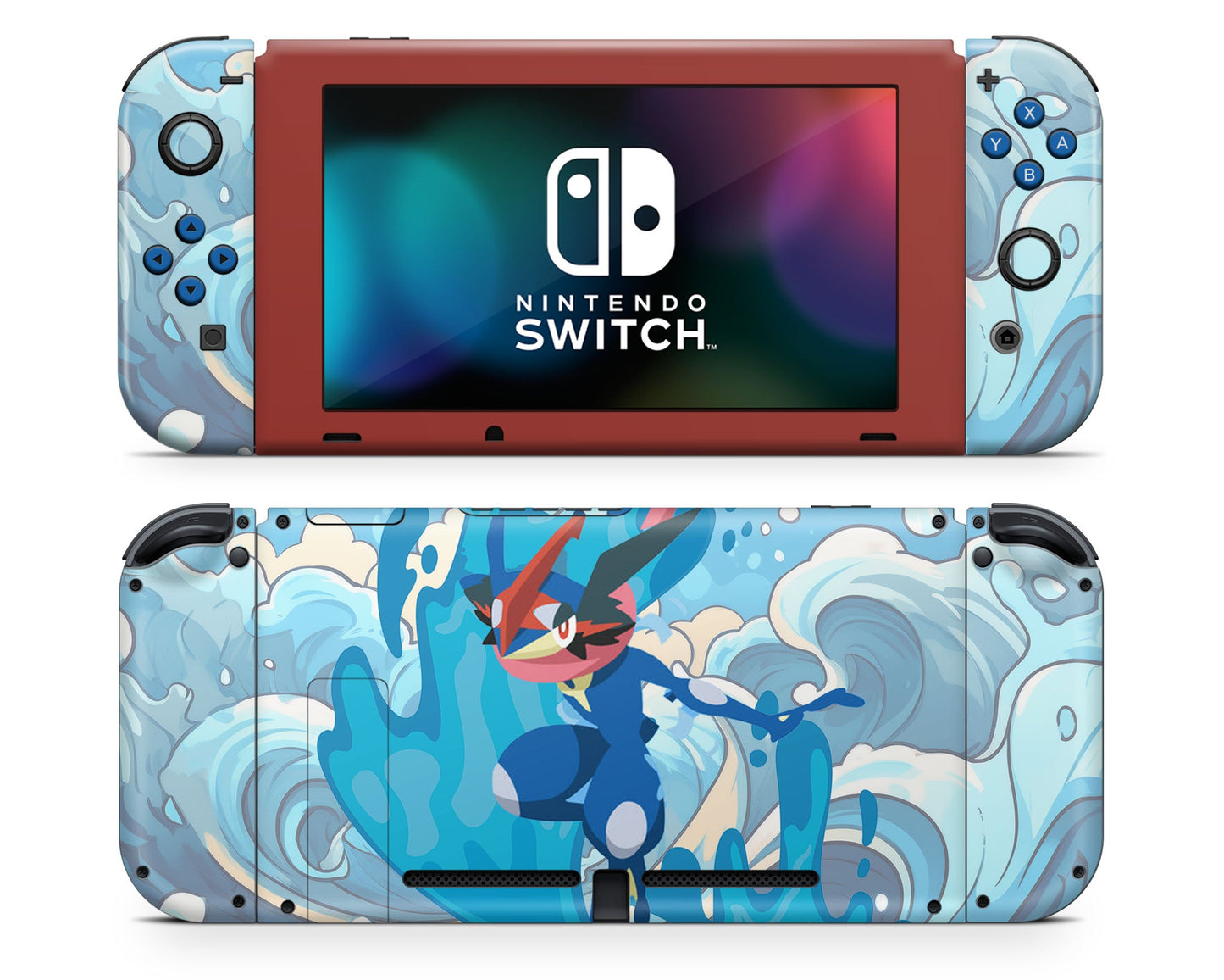 Lux Skins Nintendo Switch Pokemon Greninja Joycons Only Skins - Pop culture Pokemon Skin