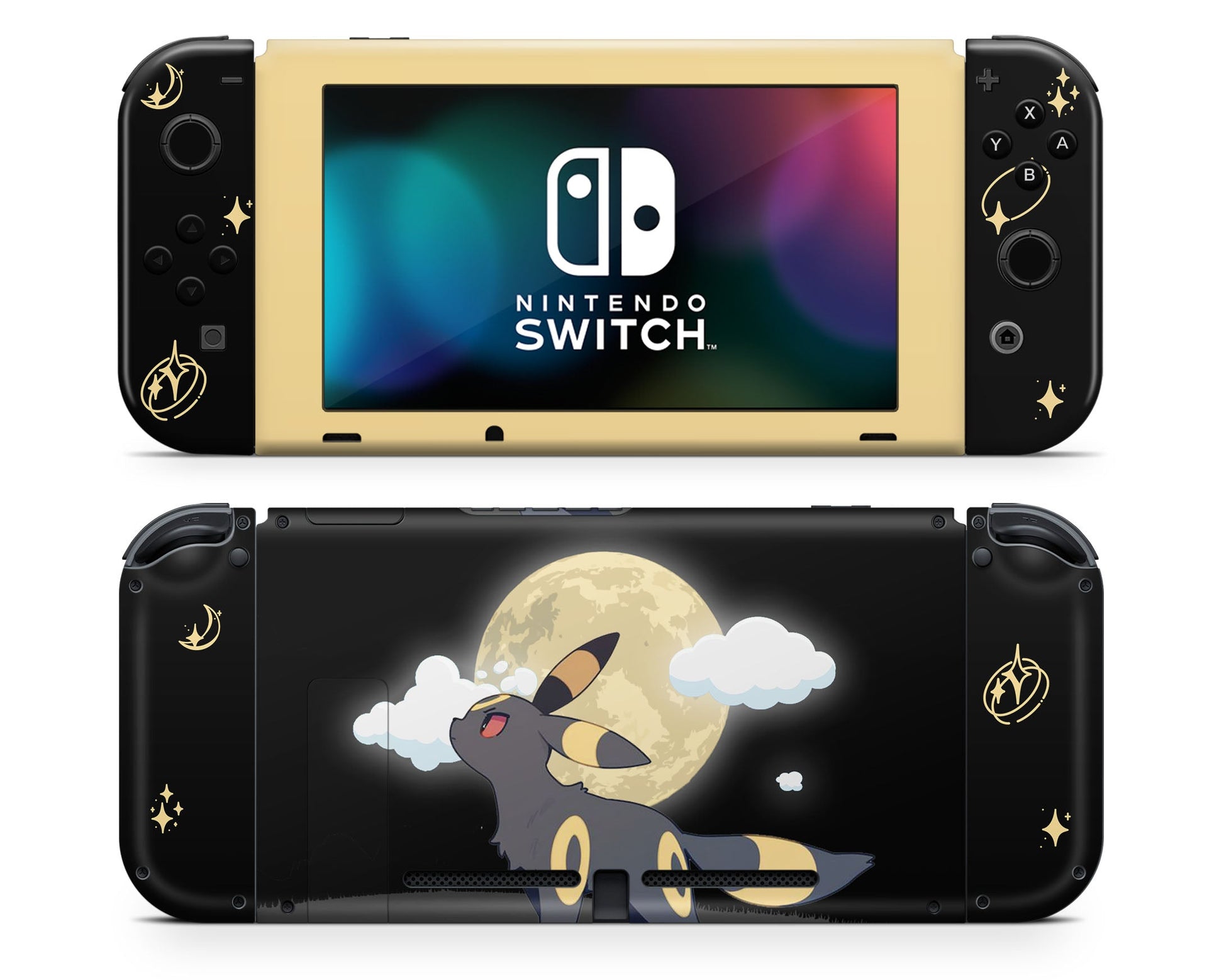 Lux Skins Nintendo Switch Pokemon Umbreon Joycons Only Skins - Pop culture Pokemon Skin