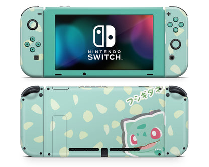 Lux Skins Nintendo Switch Pokemon Bulbasaur Joycons Only Skins - Pop culture Pokemon Skin