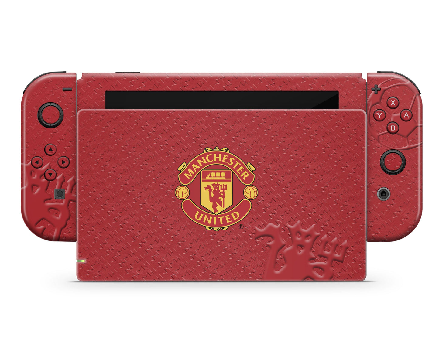 Lux Skins Nintendo Switch Manchester United FC Full Set +Tempered Glass Skins - Sports Soccer Skin
