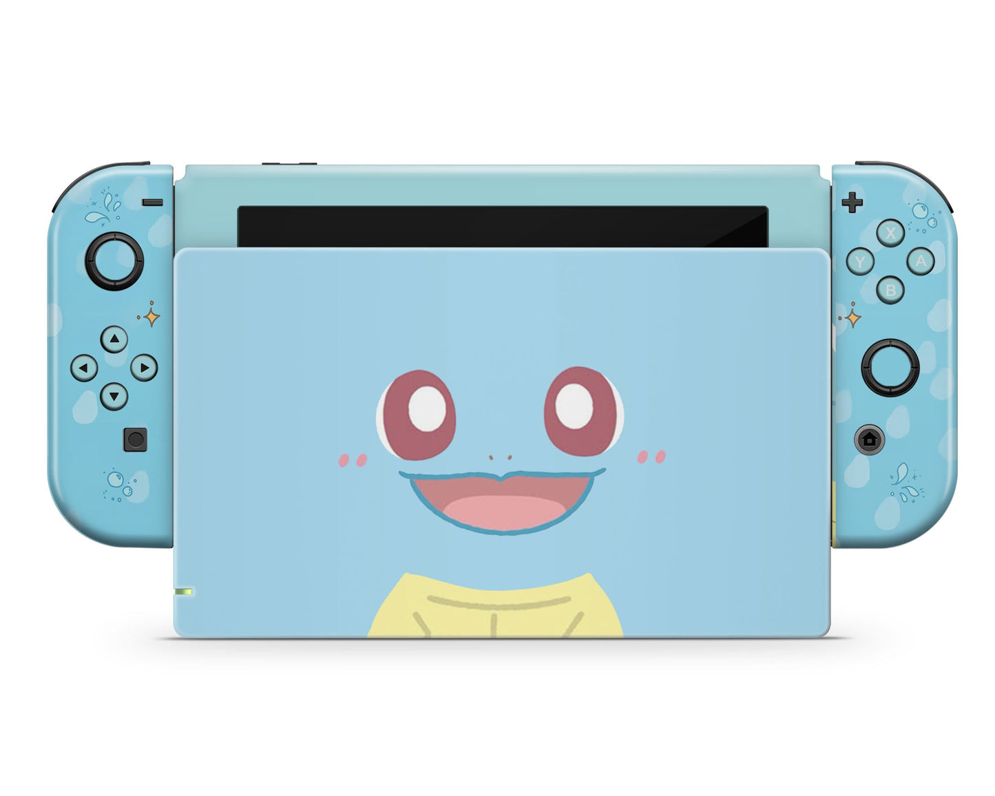 Lux Skins Nintendo Switch Pokemon Squirtle Full Set +Tempered Glass Skins - Pop culture Pokemon Skin