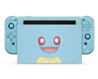 Lux Skins Nintendo Switch Pokemon Squirtle Full Set +Tempered Glass Skins - Pop culture Pokemon Skin