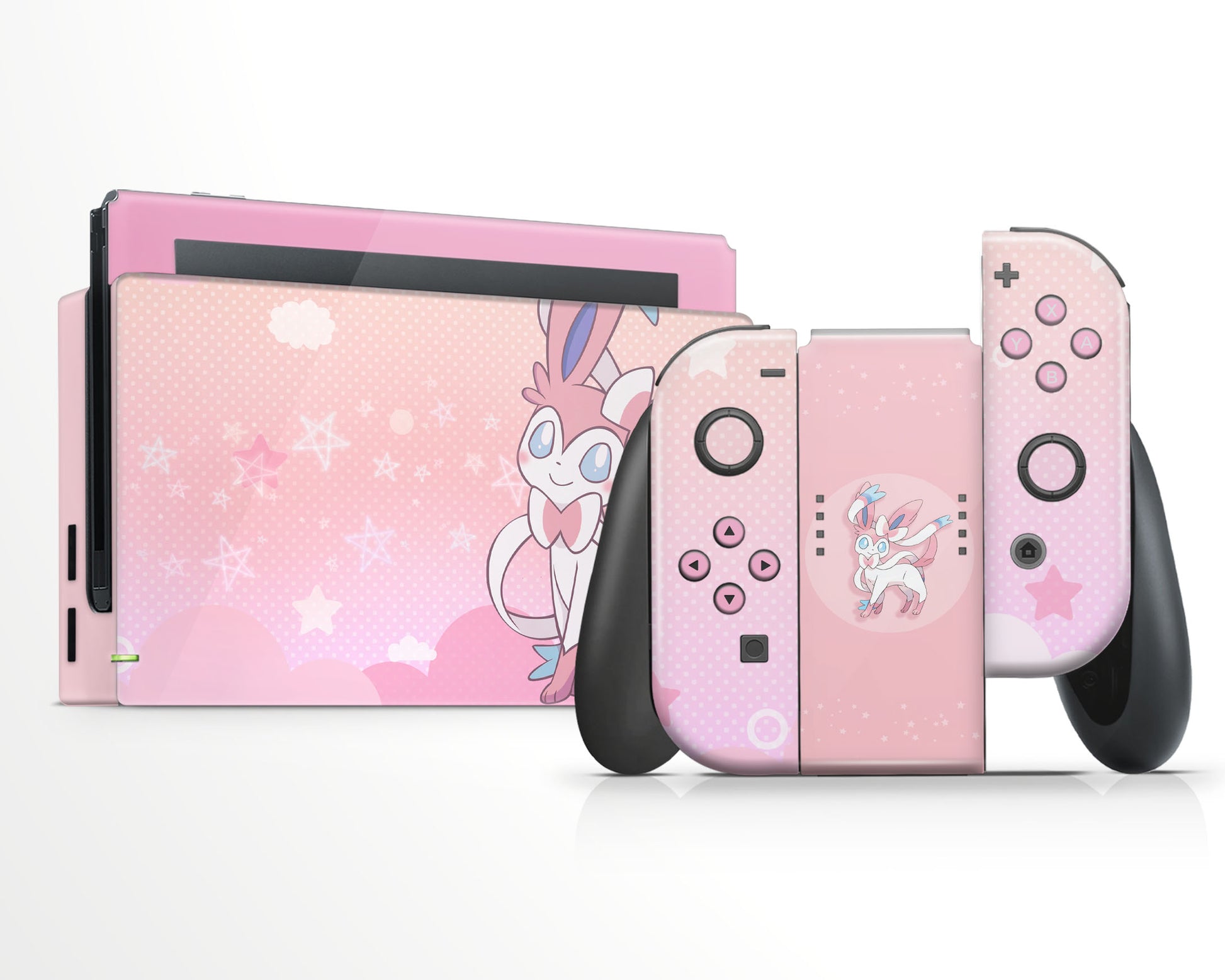 Lux Skins Nintendo Switch Fairy Sylveon Full Set Skins - Pop culture Pika Skin