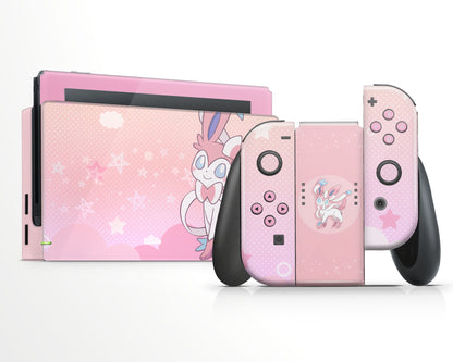 Lux Skins Nintendo Switch Fairy Sylveon Full Set Skins - Pop culture Pika Skin