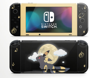 Lux Skins Nintendo Switch Moonlight Umbreon Joycons Only Skins - Pop culture Pika Skin