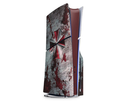 Lux Skins PS5 Slim Resident Evil Umnrella Corp PS5 Slim Skins - Pop culture  Skin