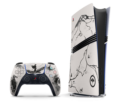 Ghost of Yotei Black Limited Edition Inspired PS5 Slim Skin