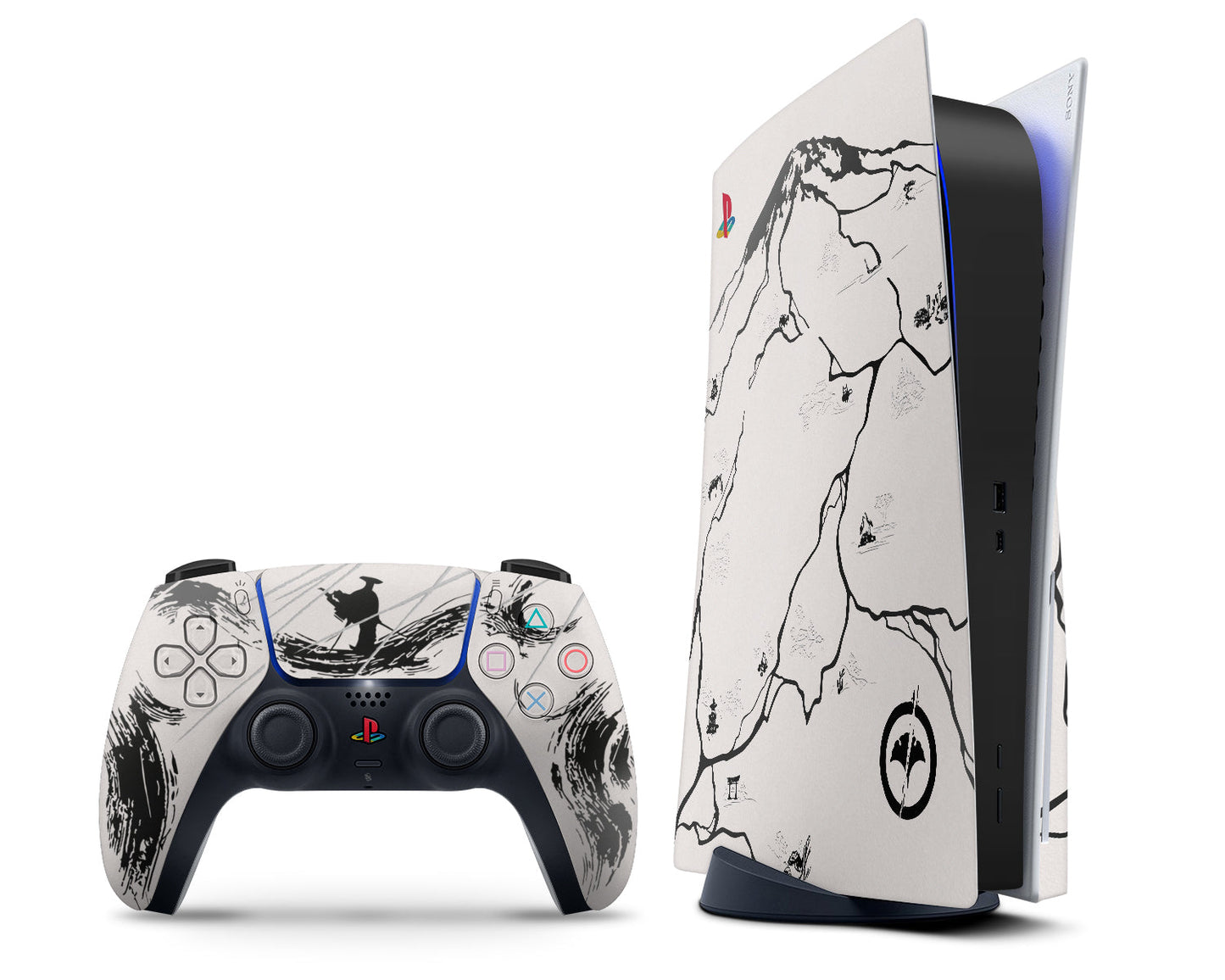 Ghost of Yotei Black Limited Edition Inspired PS5 Pro Skin