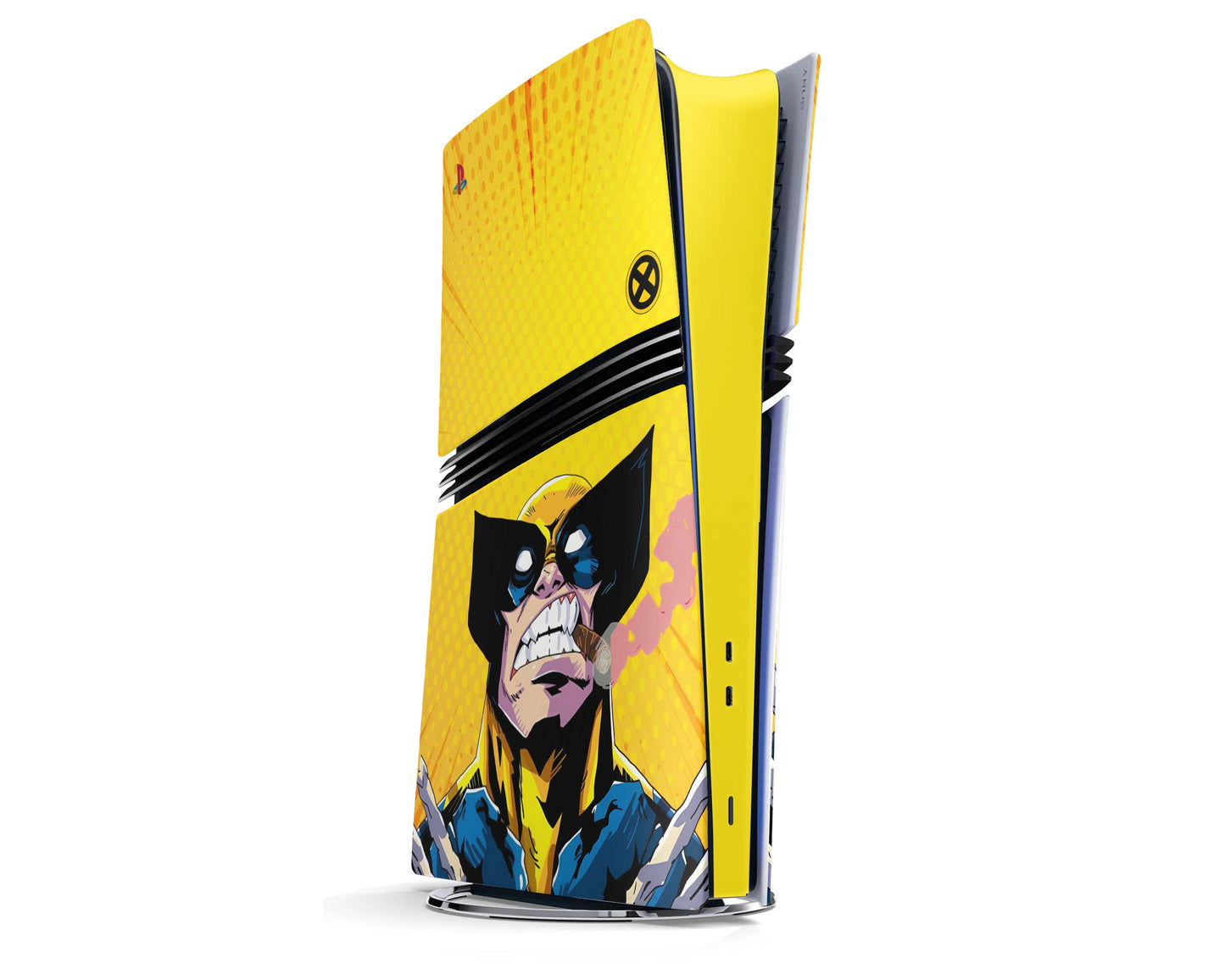 Wolverine Comics Yellow PS5 Slim Skin