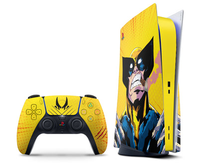 Wolverine Comics Yellow PS5 Pro Skin