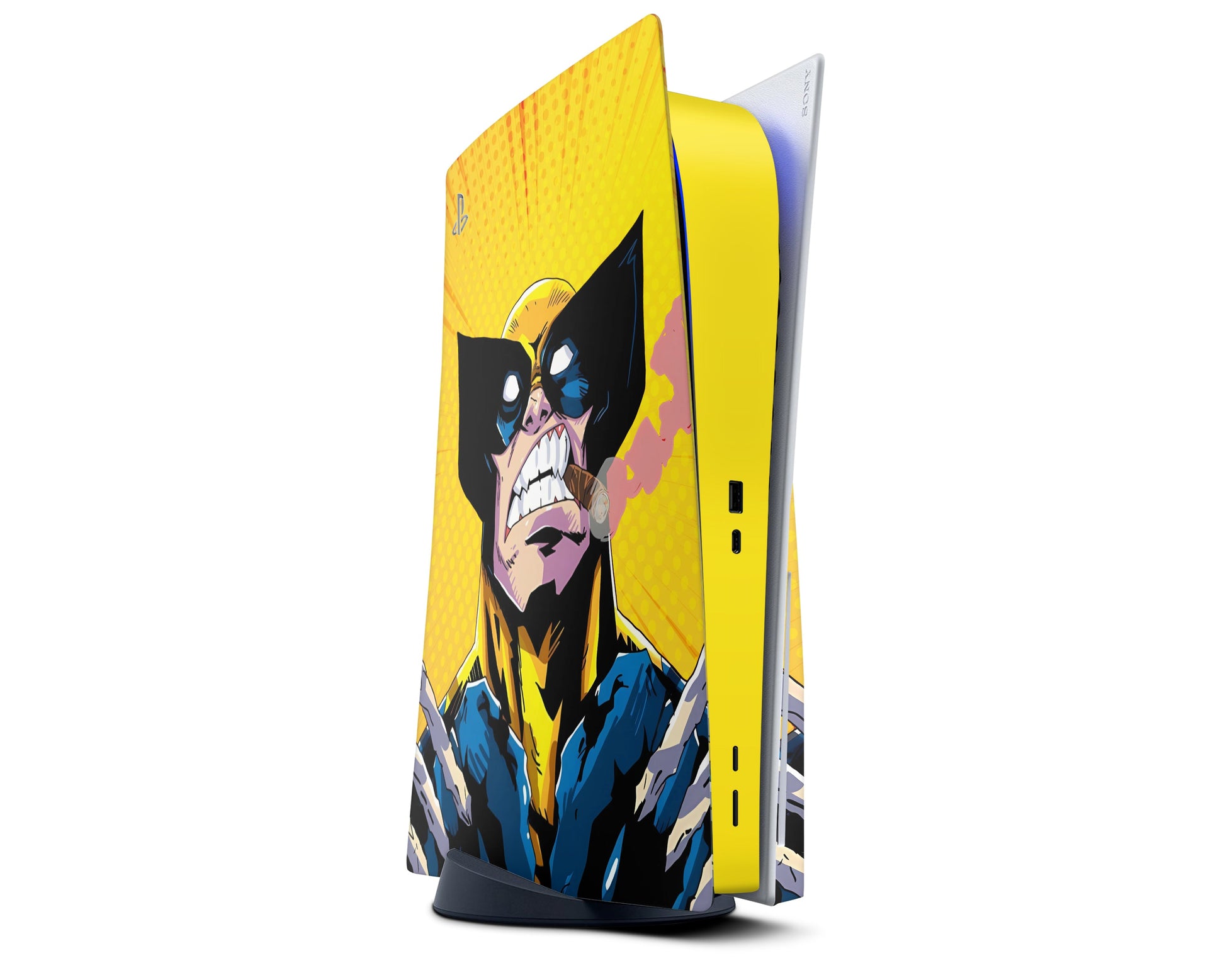 Lux Skins PS5 Wolverine Comics Yellow PS5 Skins - Pop culture Comics Skin