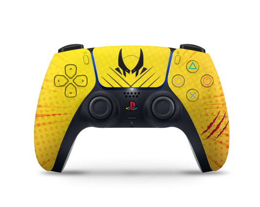 Lux Skins PS5 Controller Wolverine Comics YellowSkins - Pop culture Comics Skin