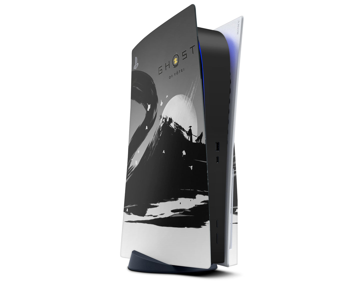 Lux Skins PS5 Black Ghost of Yotei PS5 Skins - Pop culture Ghost of Yotei Skin
