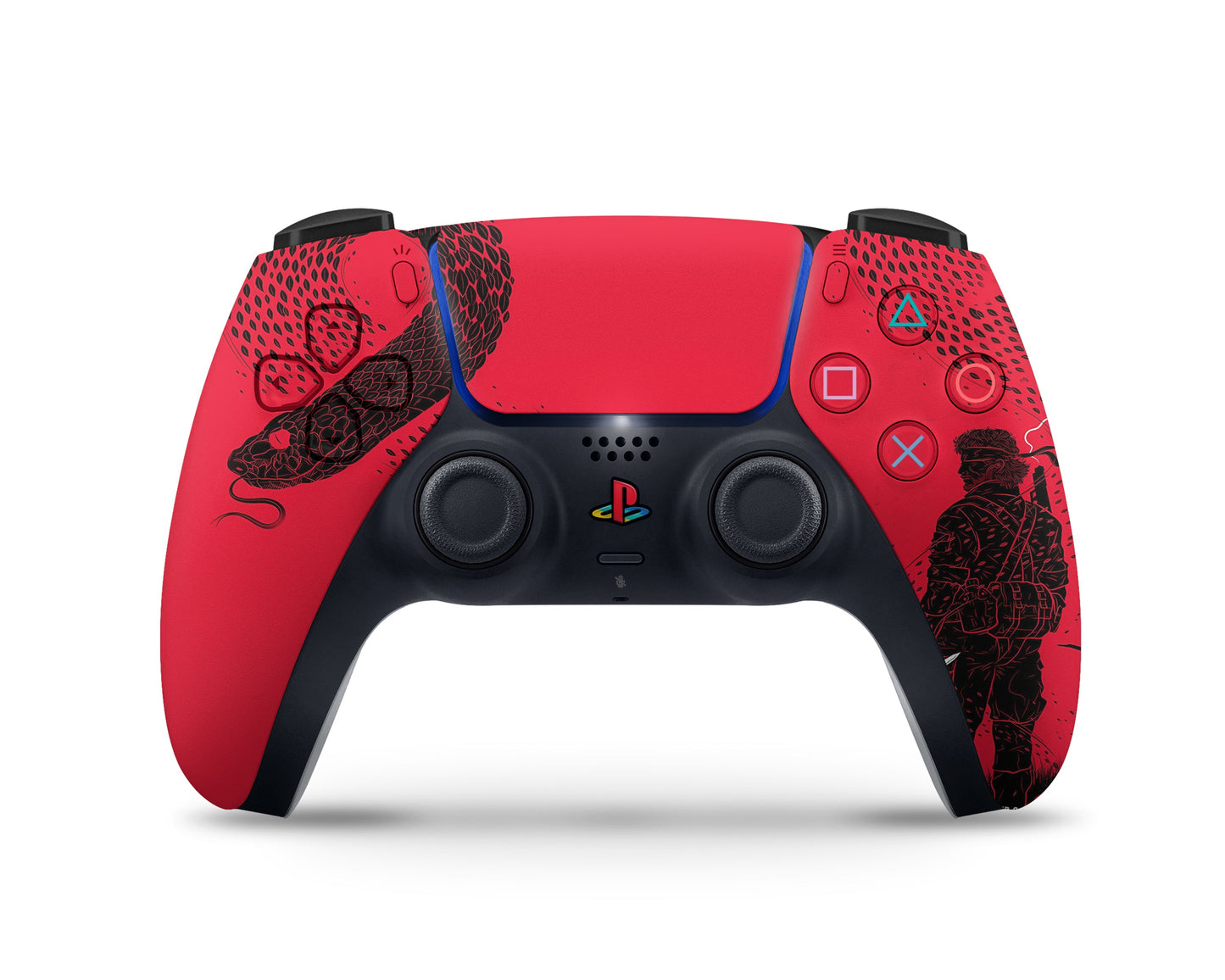 Lux Skins PS5 Slim Metal Gear Red Minimalist PS5 Slim Skins - Pop culture Metal Gear Skin