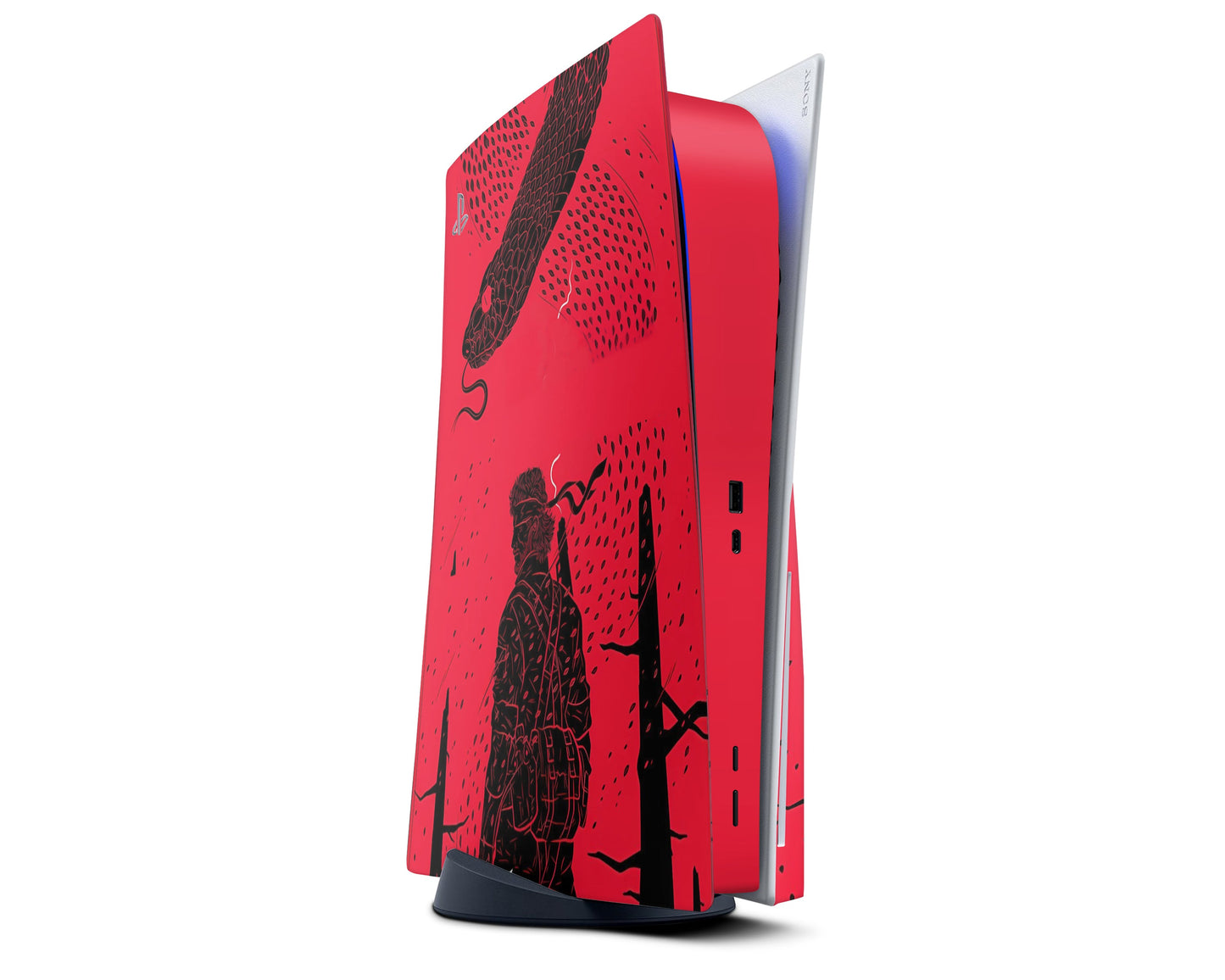 Metal Gear Red Minimalist PS5 Slim Skin
