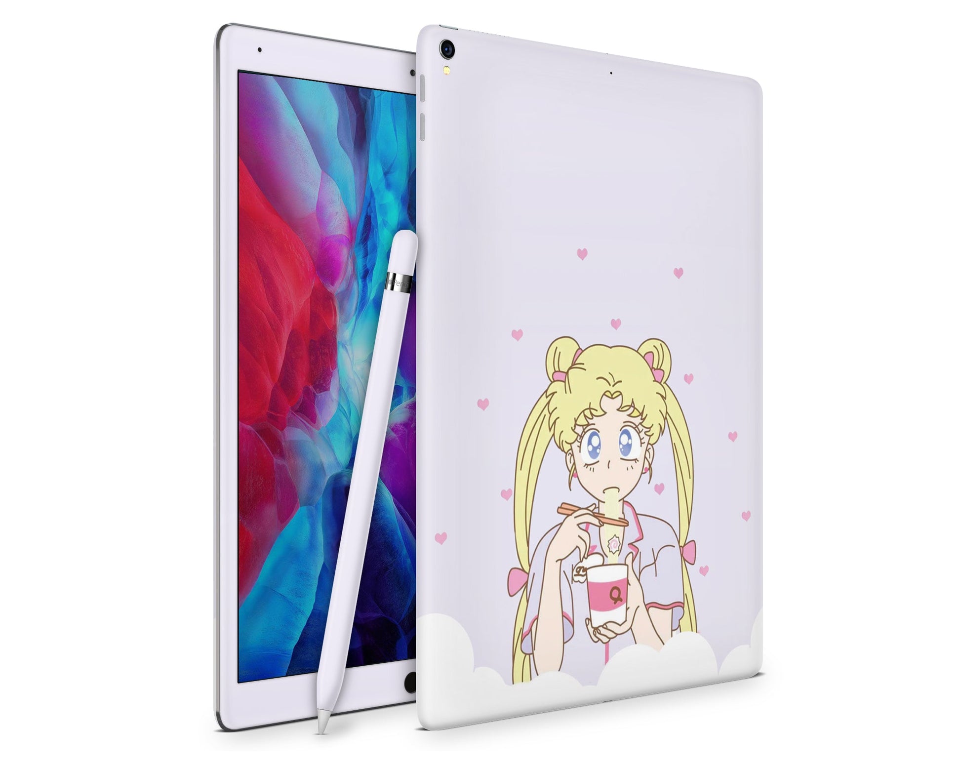 Lux Skins iPad Sailor Moon Ramen Pastel Purple iPad Pro 12.9" Gen 5 Skins - Pop culture Sailor Moon Skin