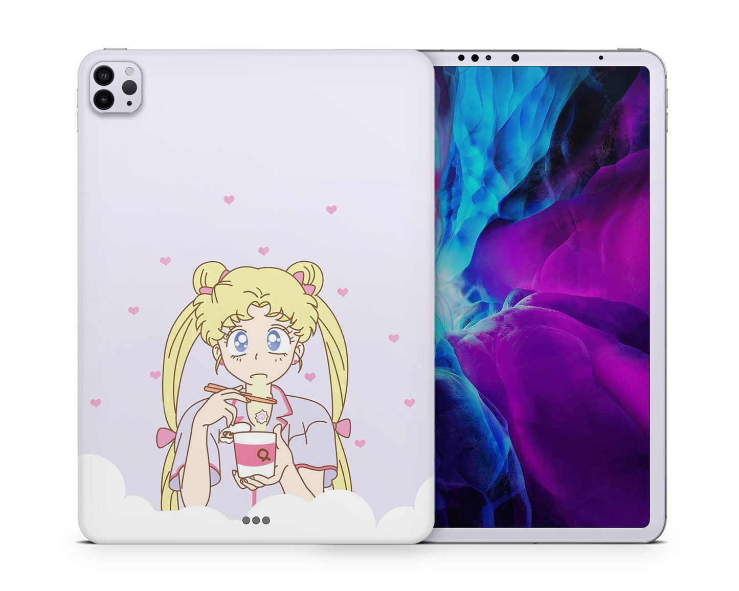 Lux Skins iPad Sailor Moon Ramen Pastel Purple iPad Pro 12.9" Gen 5 Skins - Pop culture Sailor Moon Skin