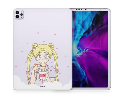 Lux Skins iPad Sailor Moon Ramen Pastel Purple iPad Pro 12.9" Gen 5 Skins - Pop culture Sailor Moon Skin