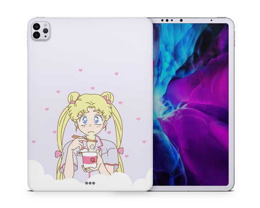 Lux Skins iPad Sailor Moon Ramen Pastel Purple iPad Pro 12.9" Gen 5 Skins - Pop culture Sailor Moon Skin