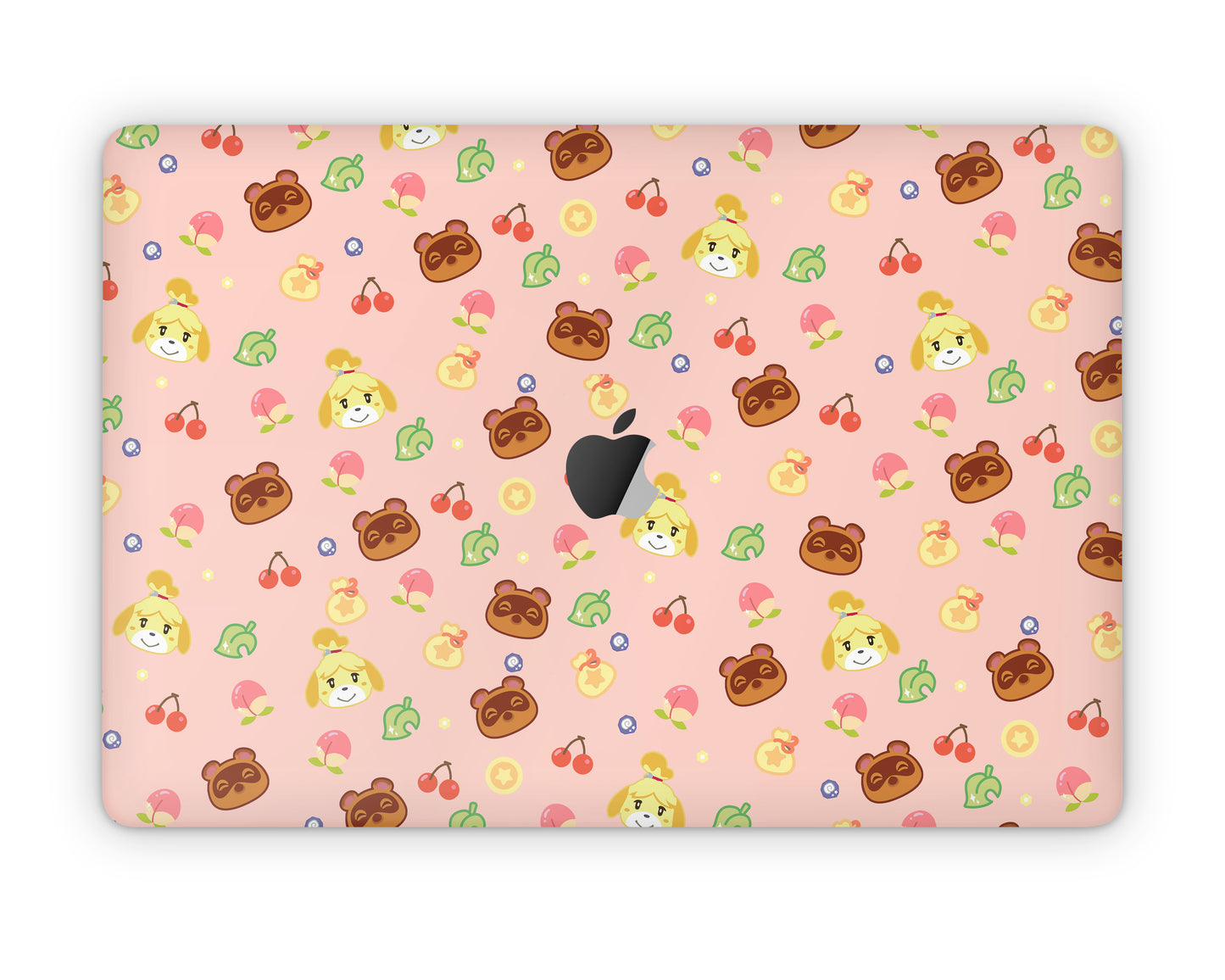 Cute Animal Crossing Pattern MacBook Skin