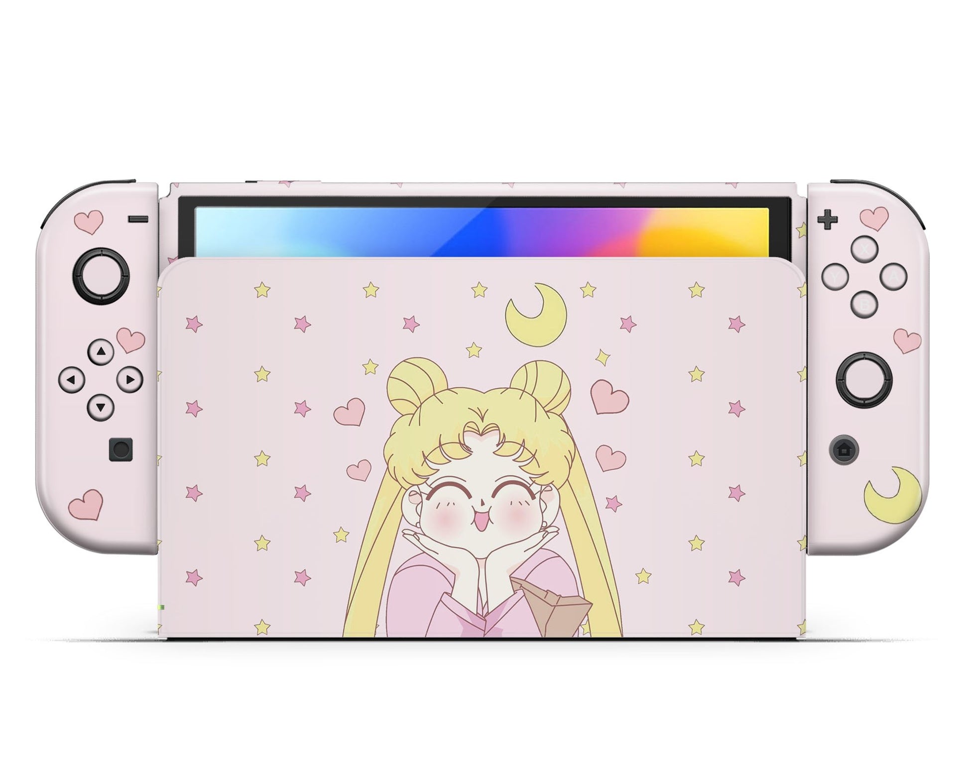 Lux Skins Nintendo Switch OLED Sailor Moon Stars Full Set Skins - Pop Culture Sailor Moon Skin