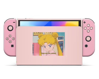 Lux Skins Nintendo Switch OLED Sailor Moon Boys Are the Enemy Full Set Skins - Pop culture Sailor Moon Skin