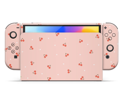 Animal Crossing Cherry Nintendo Switch OLED Skin