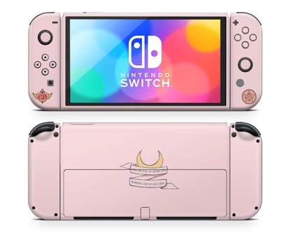 Lux Skins Nintendo Switch OLED Sailor Moon Fighting Evil By Moonlight Full Set Skins - Pop culture Sailor Moon Skin