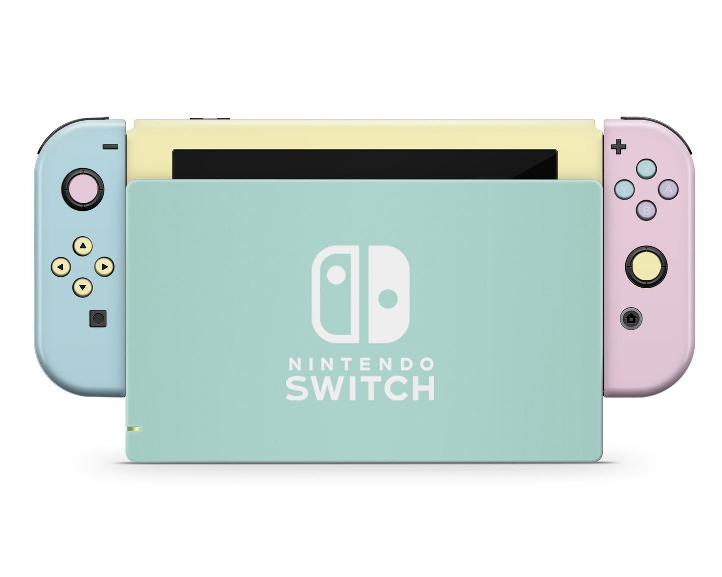 Seafoam Retro 80s Pastel Blocking Nintendo Switch Skin