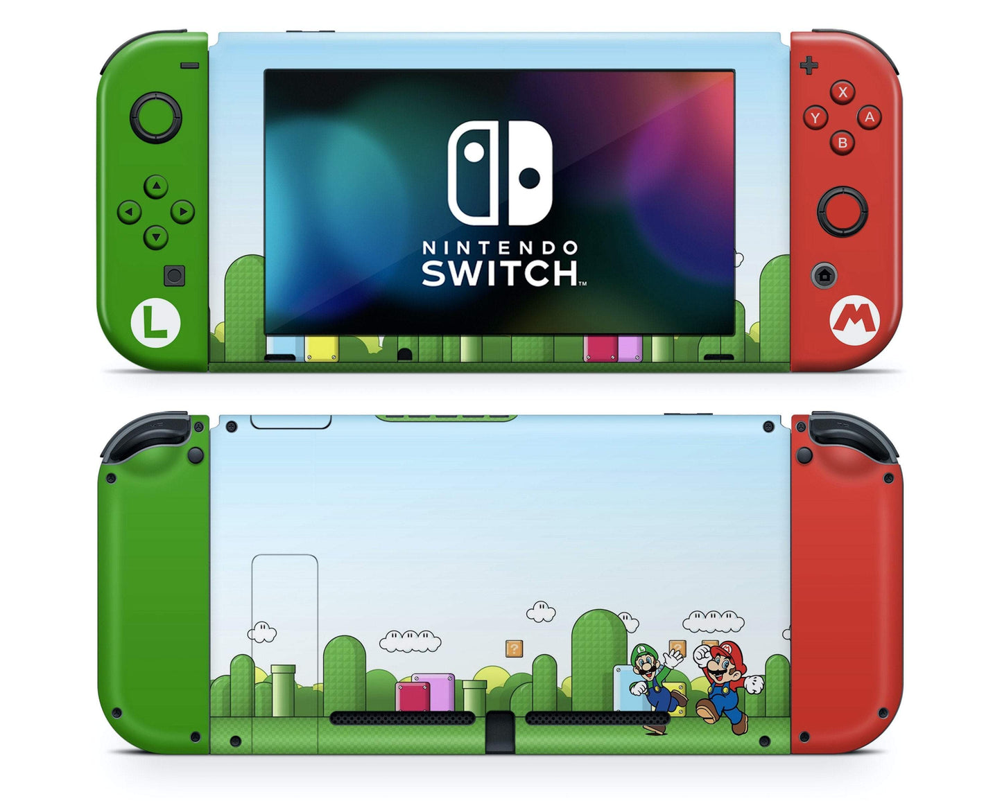 Lux Skins Nintendo Switch Super Mario Bros Full Set Skins - Pop culture Mario Skin