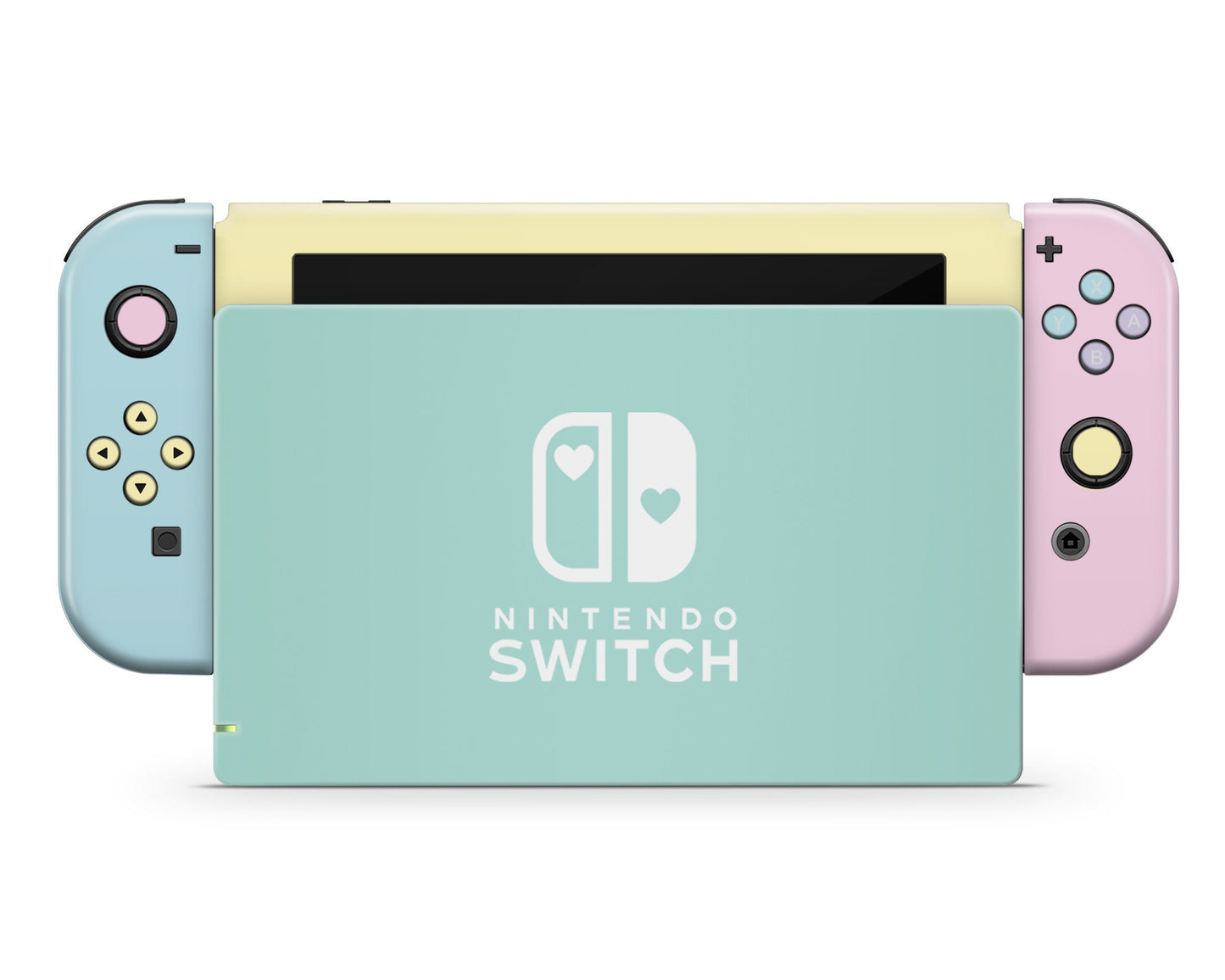 Seafoam Retro 80s Pastel Blocking Nintendo Switch Skin