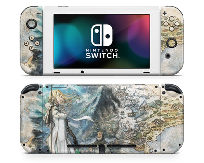 Lux Skins Nintendo Switch Octopath Traveller Full Set +Tempered Glass Skins - Pop culture  Skin