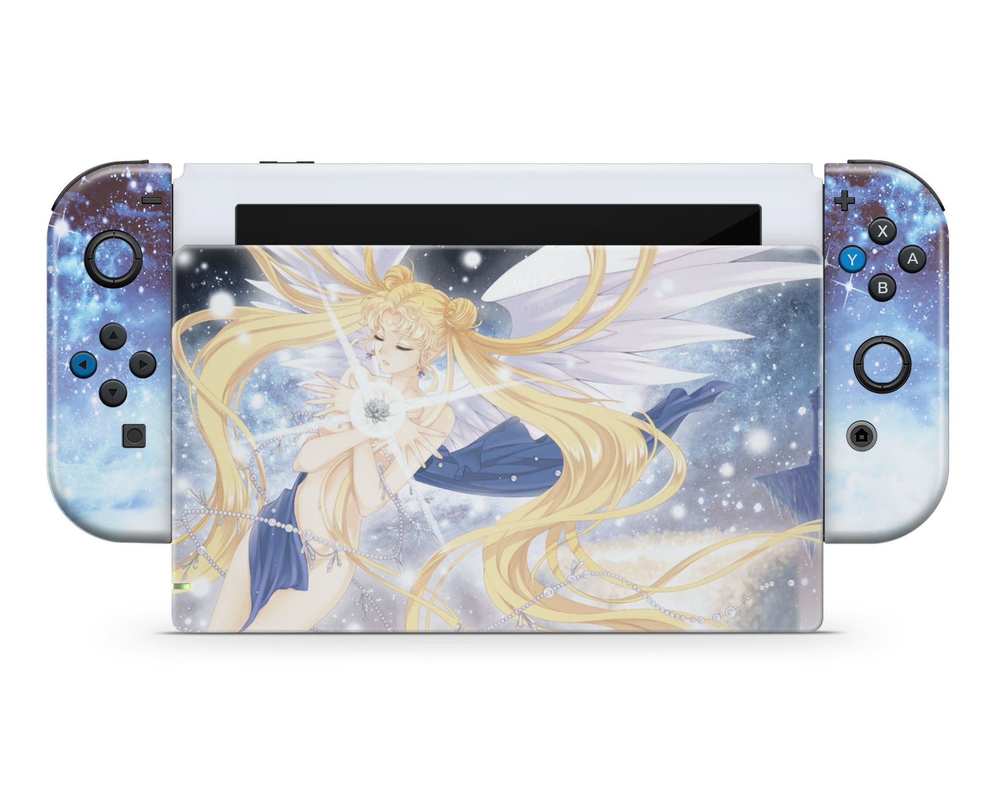 Lux Skins Nintendo Switch Sailor Moon Artistic Blue Full Set Skins - Pop culture Sailor Moon Skin