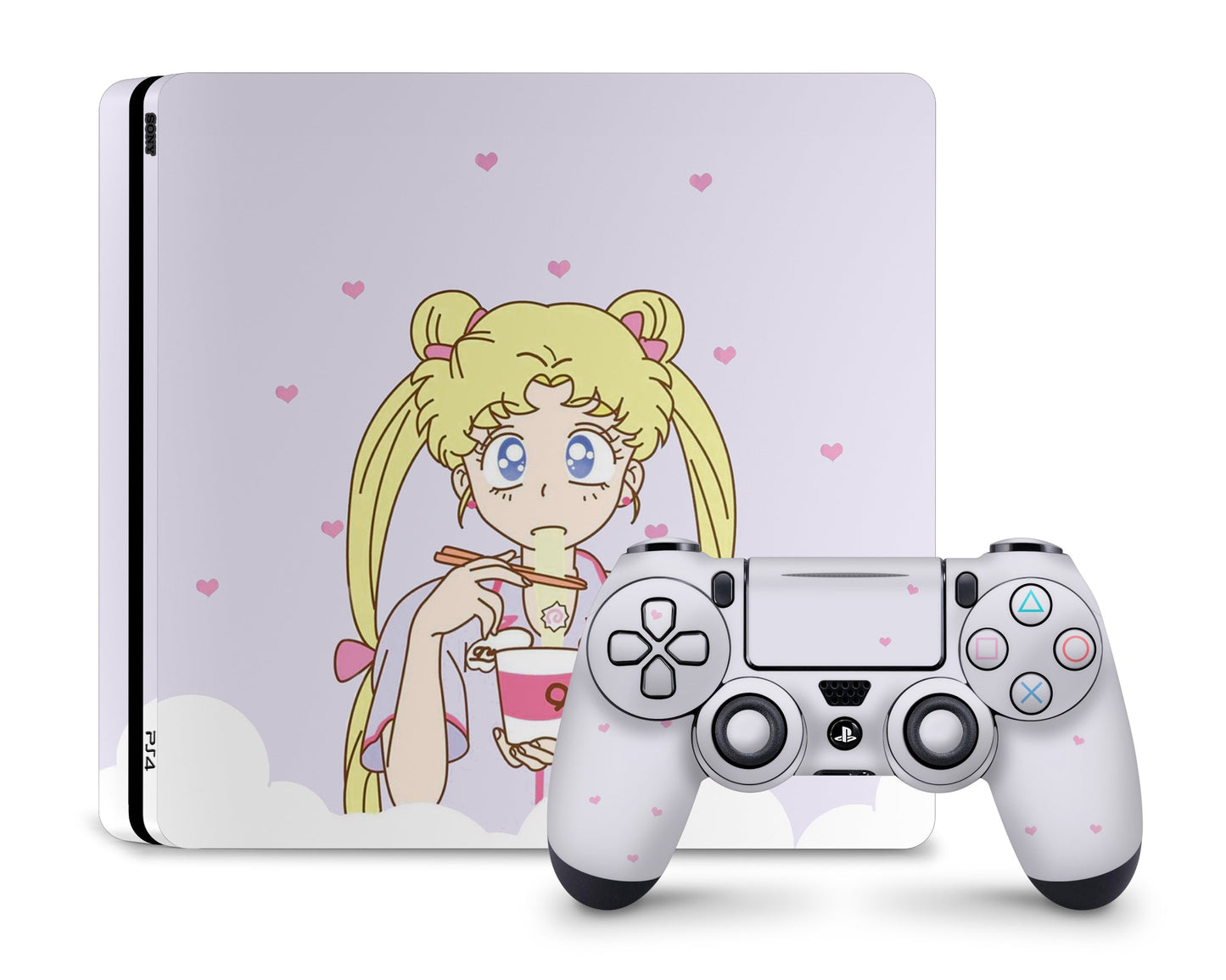 Lux Skins PS4 Sailor Moon Ramen Pastel Purple PS4 Skins - Pop culture Sailor Moon Skin