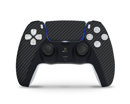 Black Carbon Fibre PS5 Controller Skin