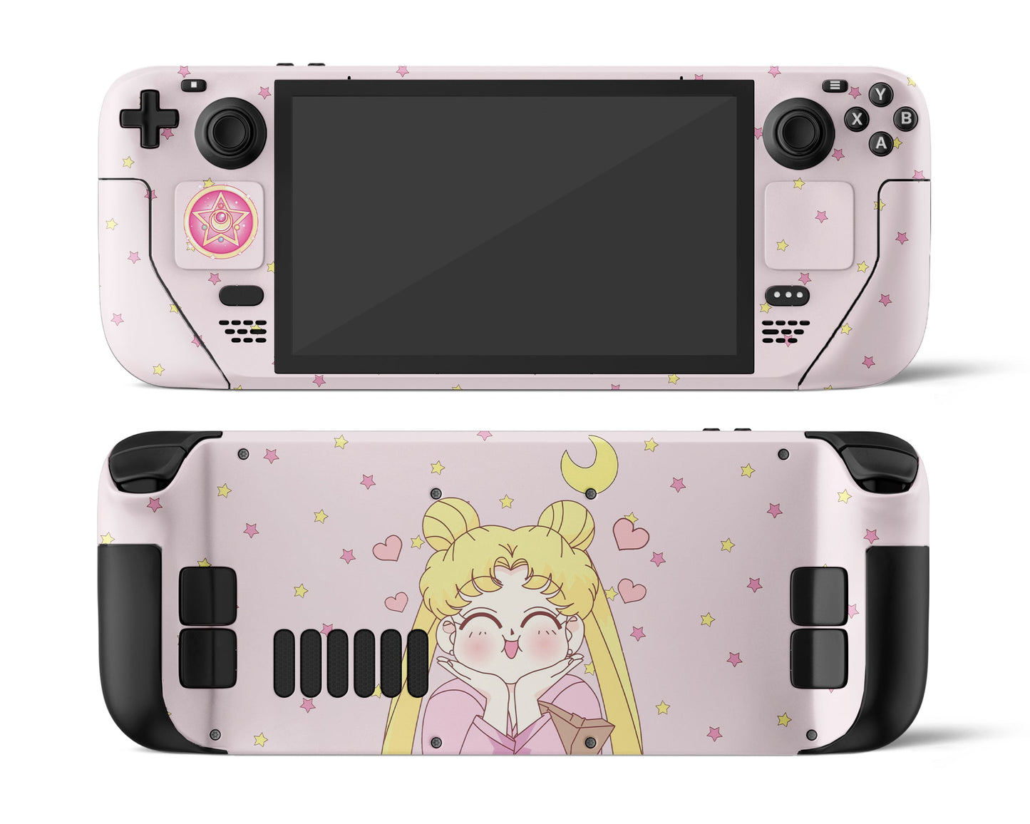 Lux Skins Steam Deck Sailor Moon Kawaii Hearts Full Set Skins - Pop culture Sailor Moon Skin