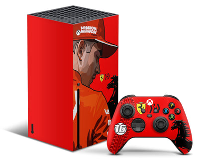 Lux Skins Xbox Series X Charles Leclerc F1 Ferrari Xbox Series X Skins - Sports Formula 1 & S Skin