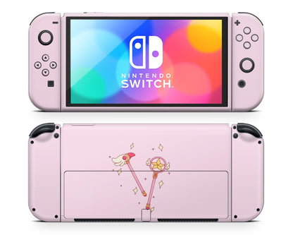 Cardcaptor Sakura Wand Nintendo Switch OLED Skin